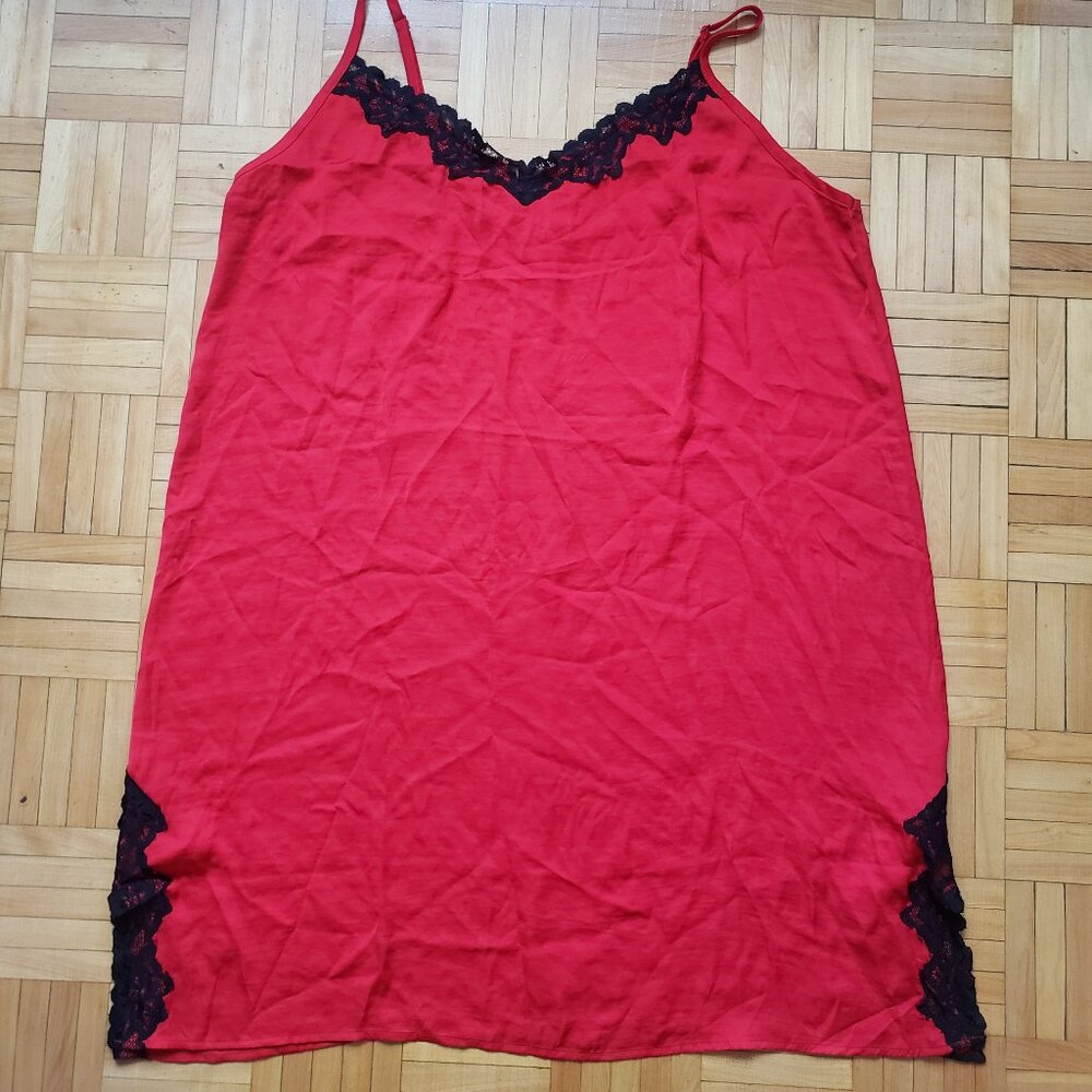 Forever 21 plus red and black Slip/ Slip dress 2XL - Picture 7 of 8